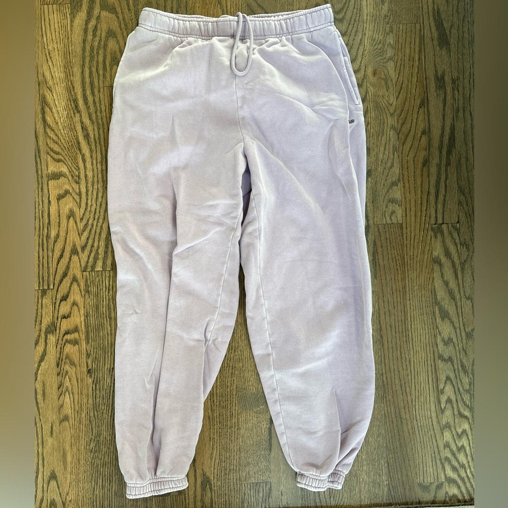 Aritzia TNA Mega Fleece Purple Sweatpants